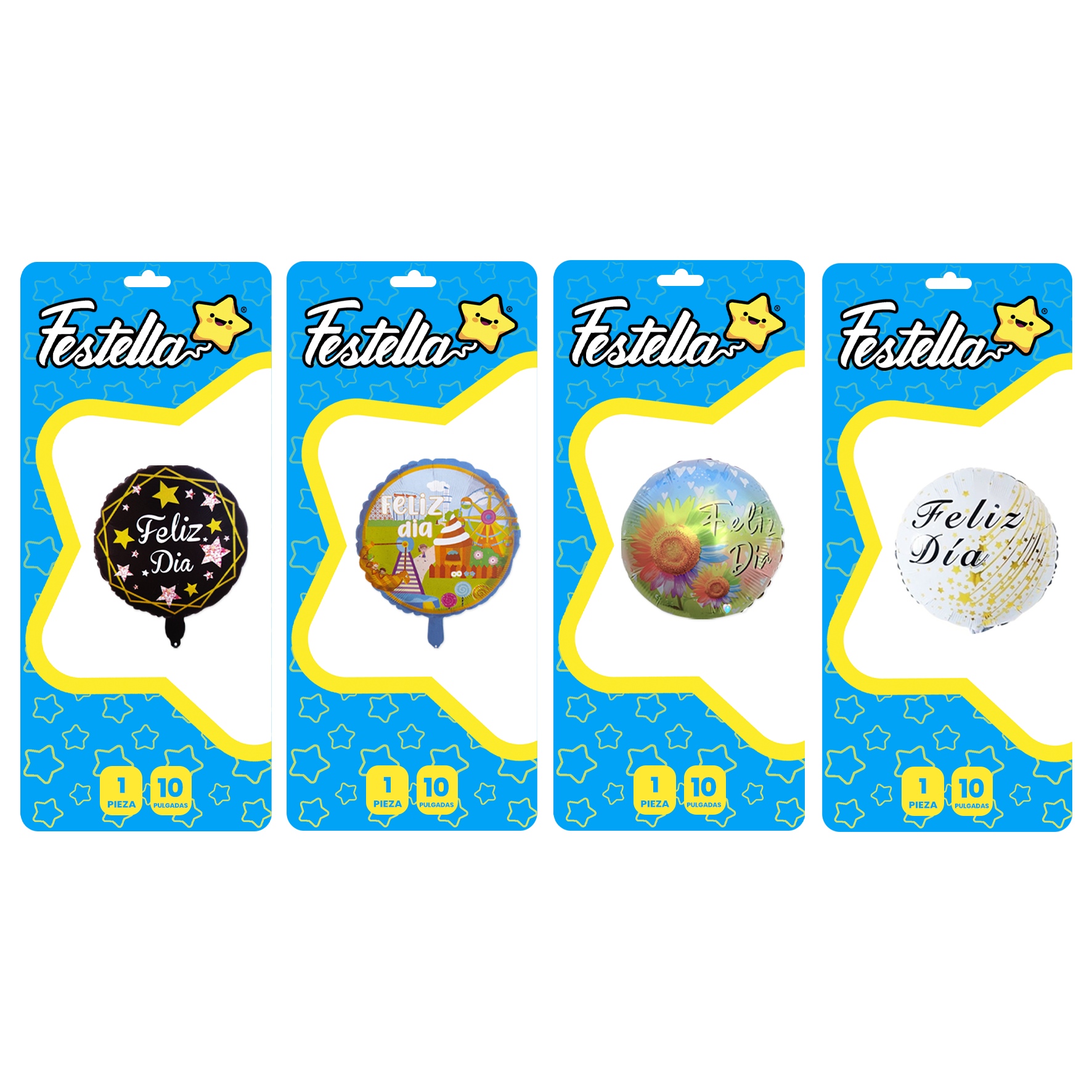 GLOBO FELIZ DIA 10"(PQTX25)