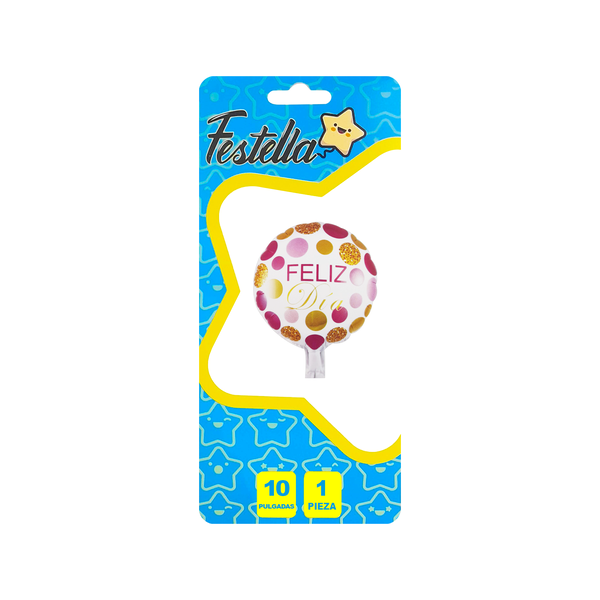 GLOBO FELIZ DIA 10" (PQTX25)