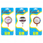 GLOBO FELIZ CUMPLEAÑOS 10" (PQTX25)