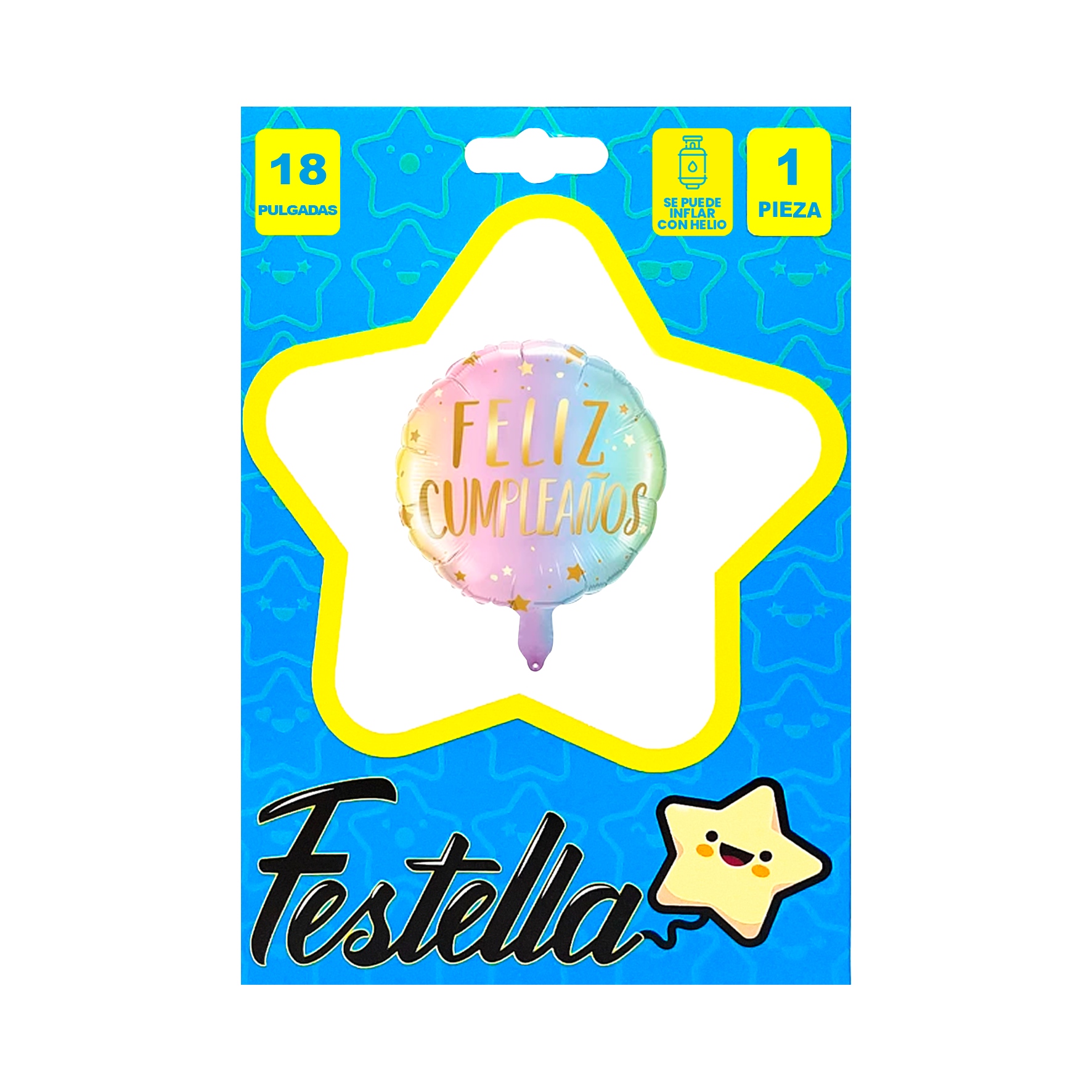 GLOBO FELIZ CUMPLEAÑOS 18"(PQTX25)