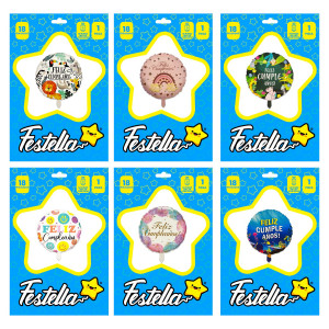 GLOBO FELIZ CUMPLEAÑOS 18"(PQTX25)