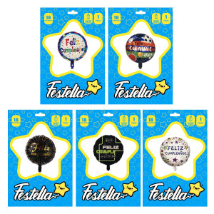 GLOBO FELIZ CUMPLEAÑOS 18"(PQTX25)