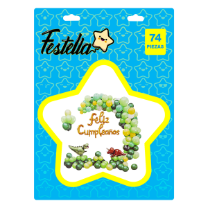 KIT GLOBO ORGANIC DINOSAURIOS X74