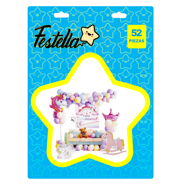 KIT GLOBO ORGANIC UNICORNIO X52