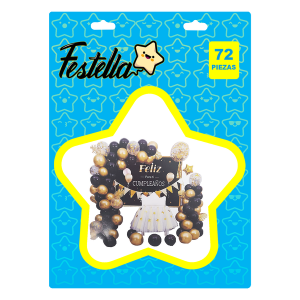 KIT GLOBO ORGANIC FELIZ CUMPLEAÑOS X72