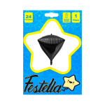 GLOBO DIAMANTE 24" NEGRO;(PQTX25)