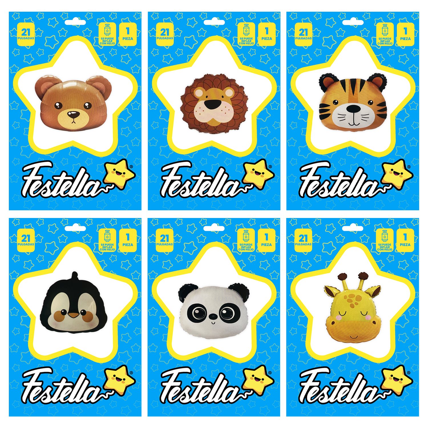 GLOBO ANIMALES 21"(PQTX25)