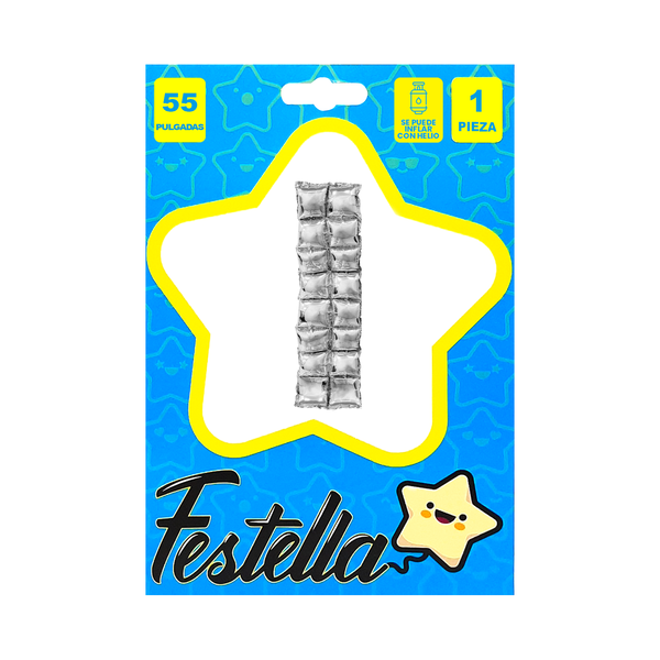 GLOBO CORTINA PLATEADO,