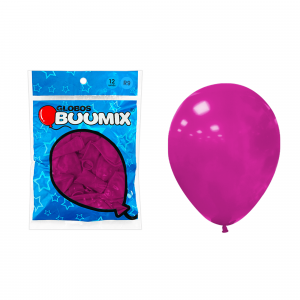 GLOBO DE LATEX LISO FUCSIA R9X12 (PQTX12)