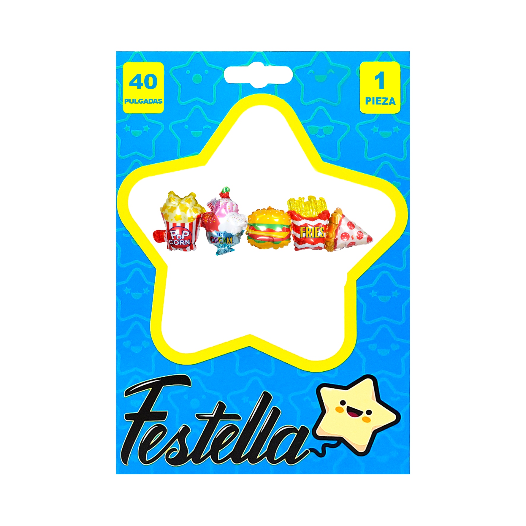 GLOBO FIGURAS COMIDA RAPIDA 40";(PQTX25)