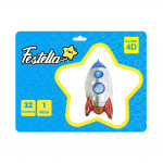 GLOBO COHETE ESPACIAL 32" 4D(PQTX25)