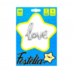 GLOBO LOVE PLATEADO 30".(PQTX25):