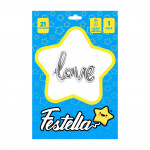 GLOBO LOVE PLATEADO 21" (PQTX25)