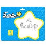 GLOBO MI BAUTIZO PLATEADO X2(PQTX12)