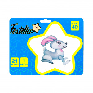 GLOBO CONEJO 21" 4D;(PQTX12)