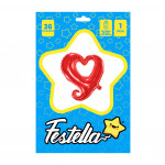 GLOBO CORAZON ROJO 36".(PQTX25):