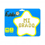 GLOBO MI GRADO 16"X7 DORADO(PQTX12)