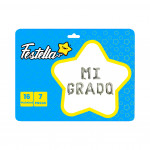 GLOBO MI GRADO PLATEADO(PQTX12)
