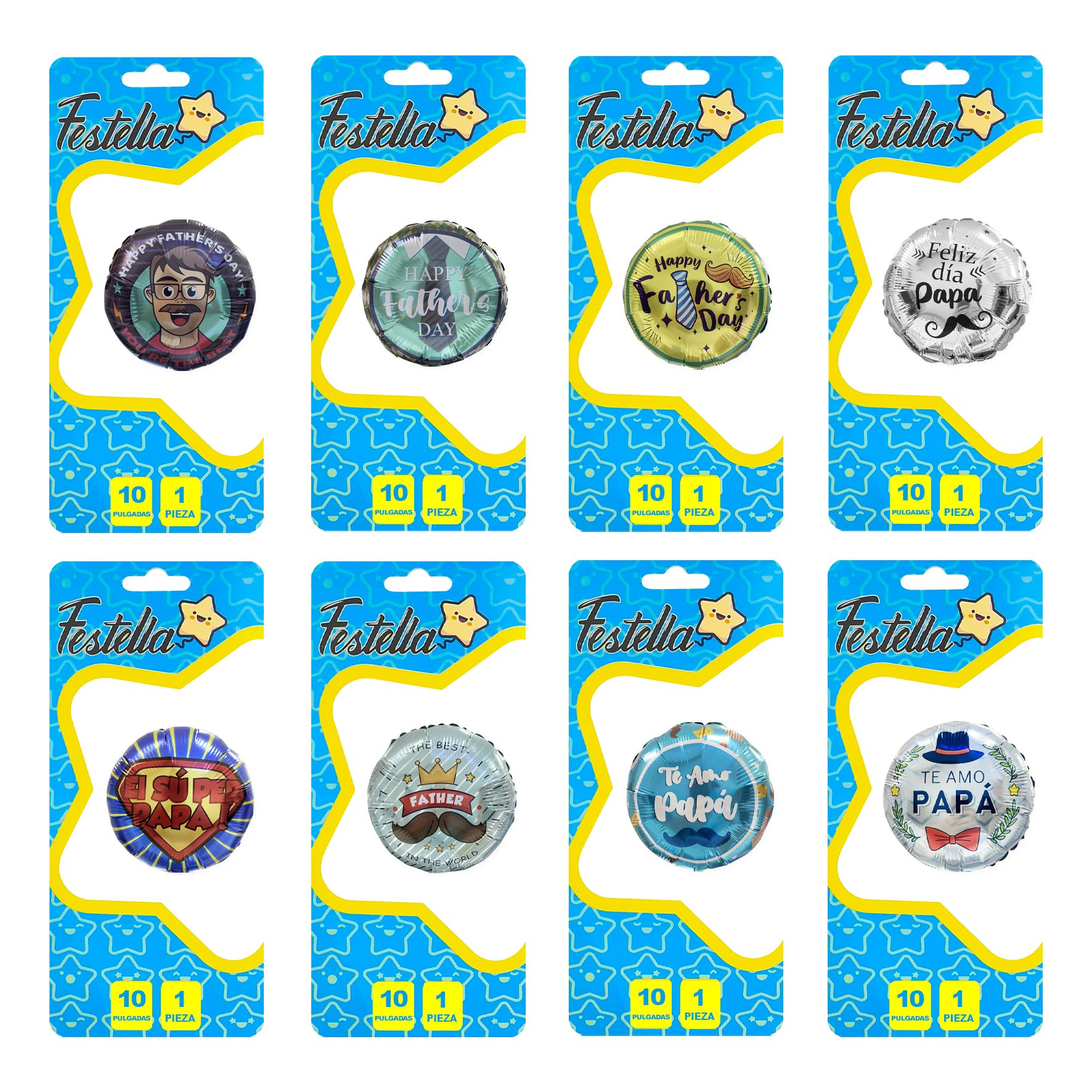 GLOBO FELIZ DIA DEL PADRE 10"(PQTX25).