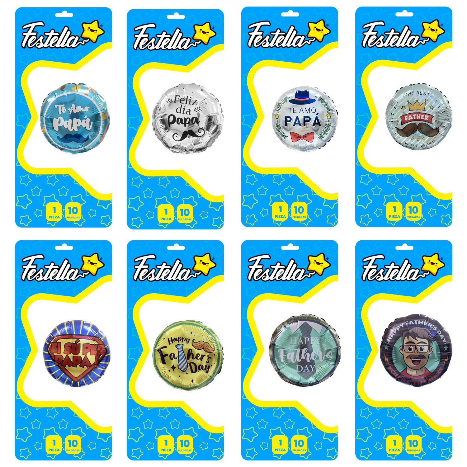 GLOBO FELIZ DIA DEL PADRE 10"(PQTX25).