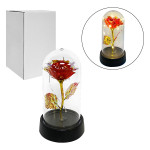 ROSA BRILLANTE ROJA ENCAPSULADA CON LUZ: