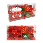 ROSAS CON OSO/CORAZON FELIZ DIA EN ACETATO: