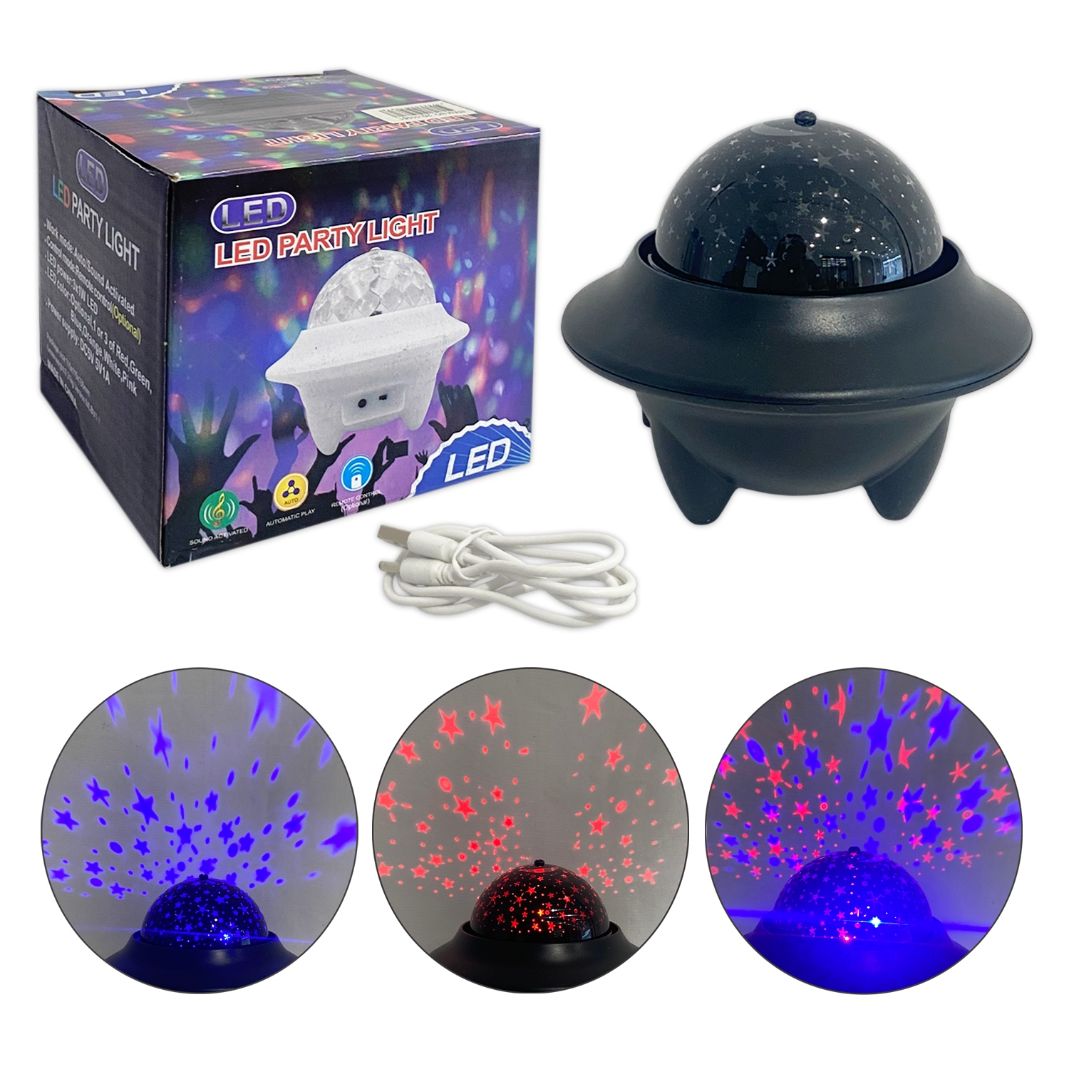 LAMPARA PROYECTORA ESTRELLAS