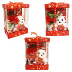 ROSAS CON OSO Y VASO EN ACETATO: