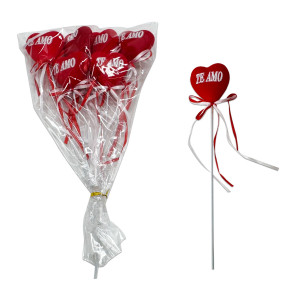 CORAZONES TE AMO DECORATIVOS (PQTX6):
