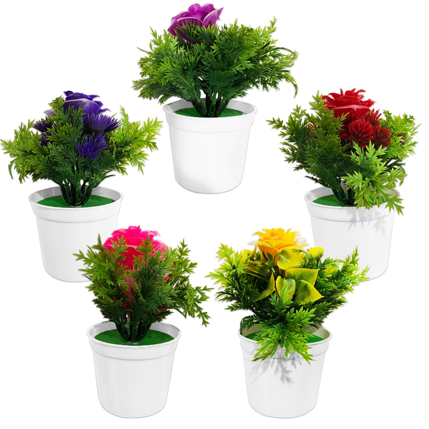 MATERA CON ROSA DECORATIVA  (CJX100)