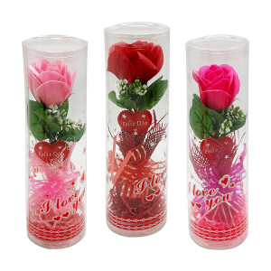 ROSA CON CORAZON EN ACETATO: