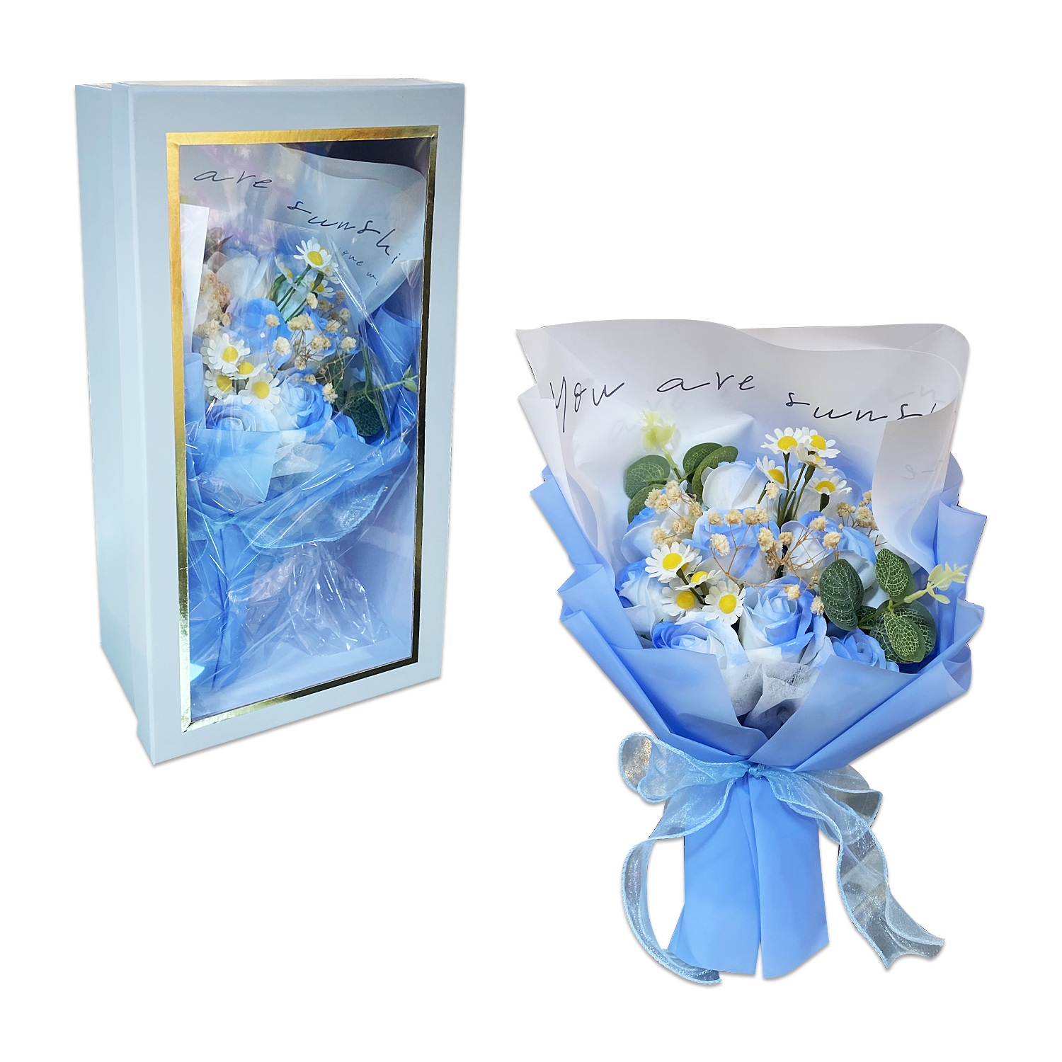 RAMO FLORES EN CAJA: