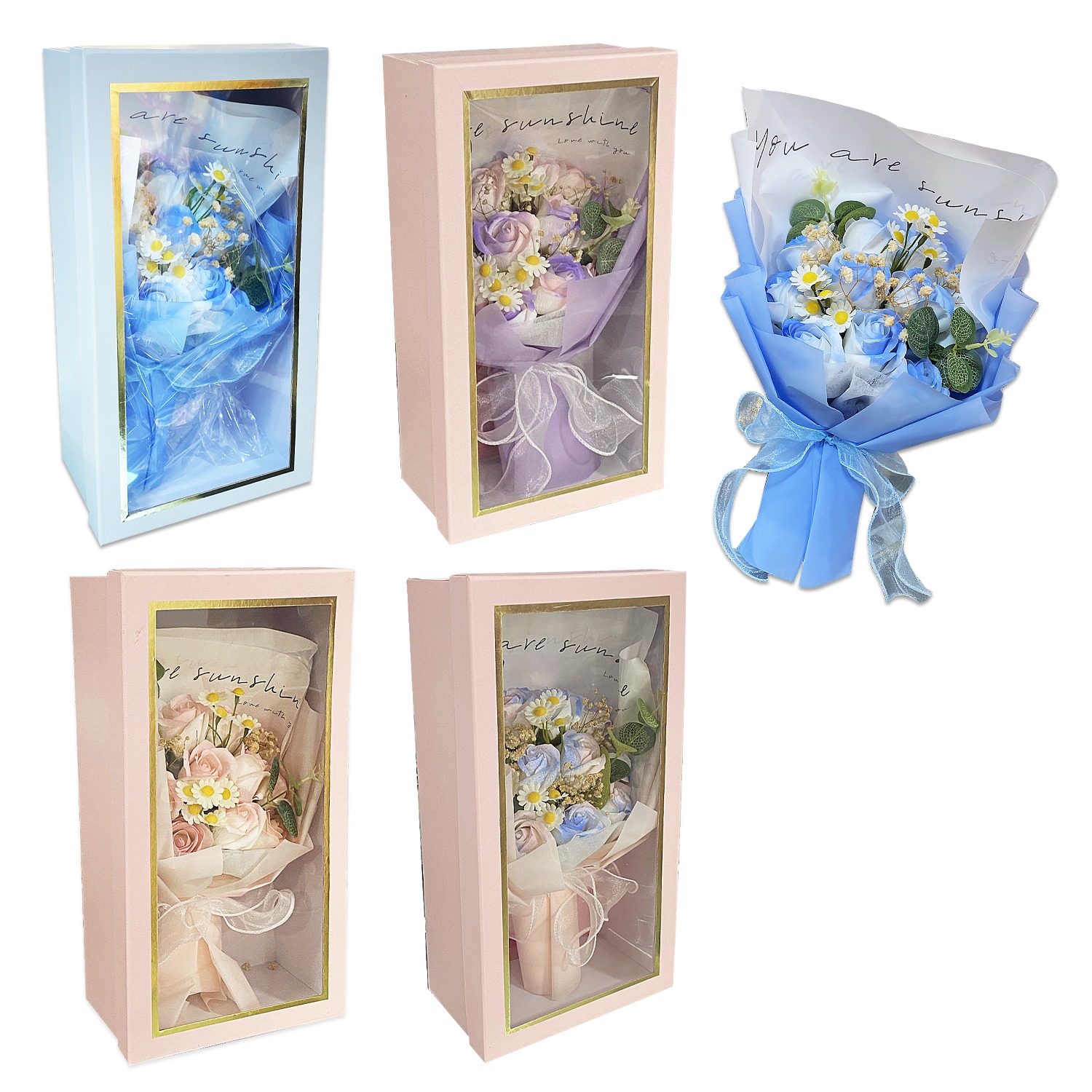 RAMO FLORES EN CAJA: