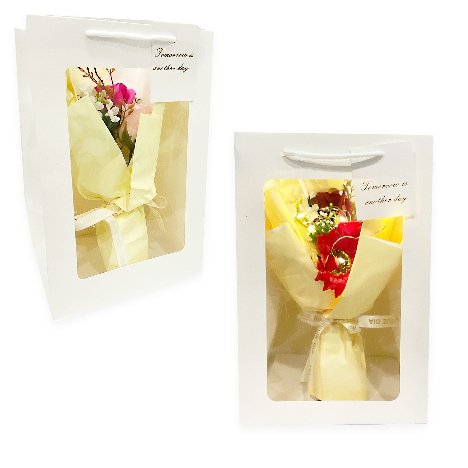 RAMO FLORES CON LUZ EN BOLSA DESARMADA (CJX5):