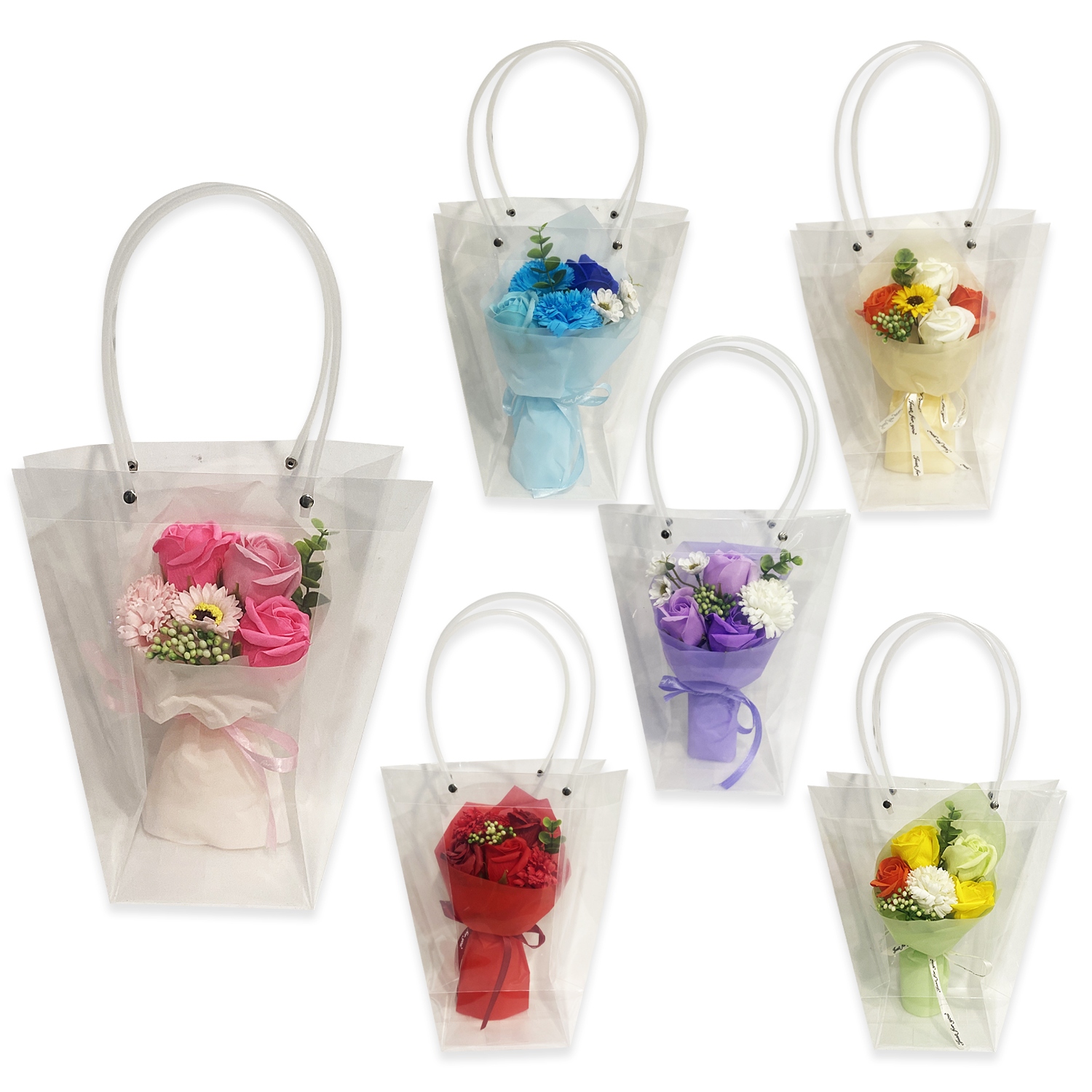 RAMO FLORES EN BOLSA DESARMADA CON LUZ (CJX6):