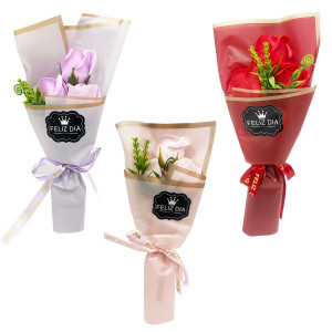 RAMO ROSAS FELIZ DIA EN BOLSA (CJX12):