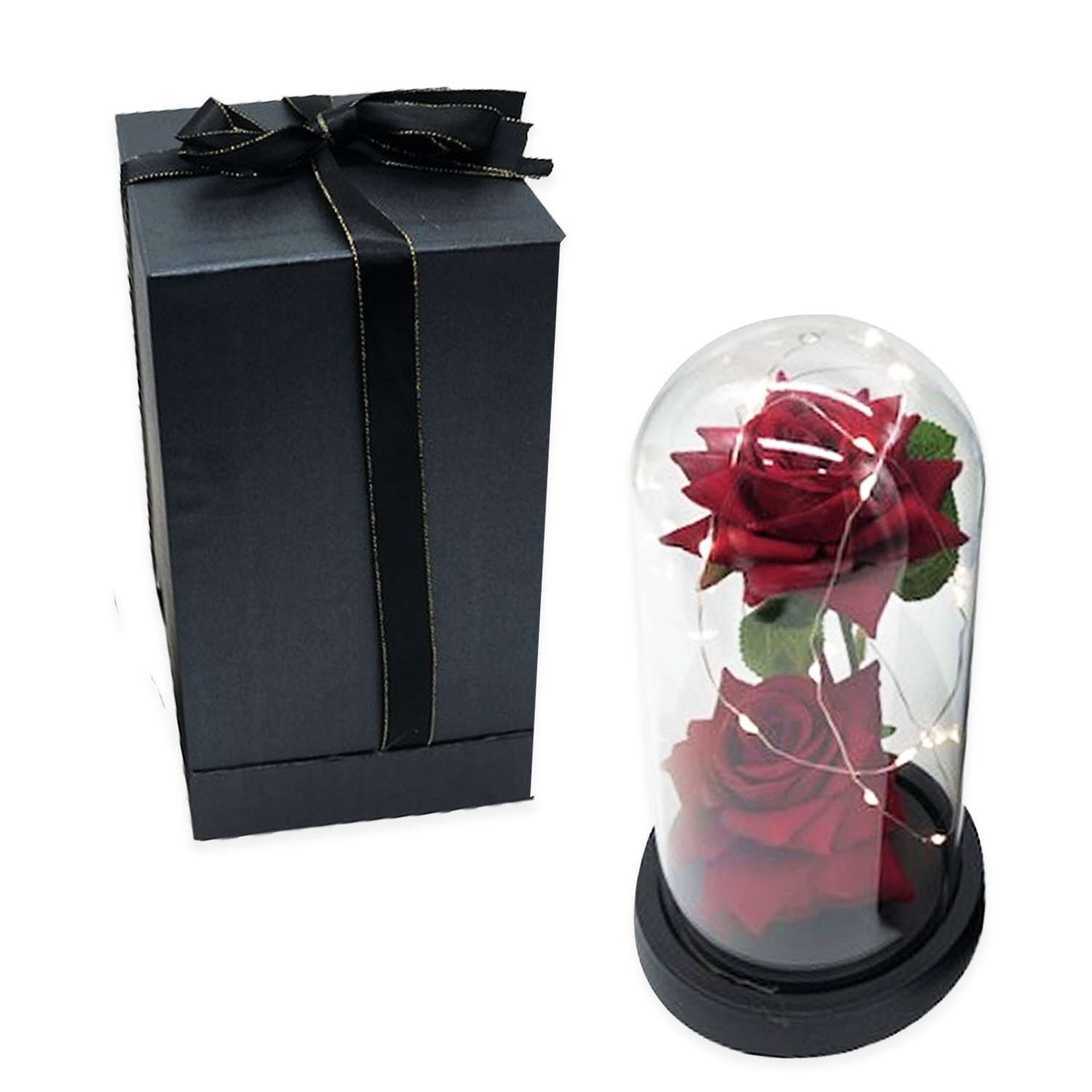 ROSAS ENCAPSULADAS CON LUZ: