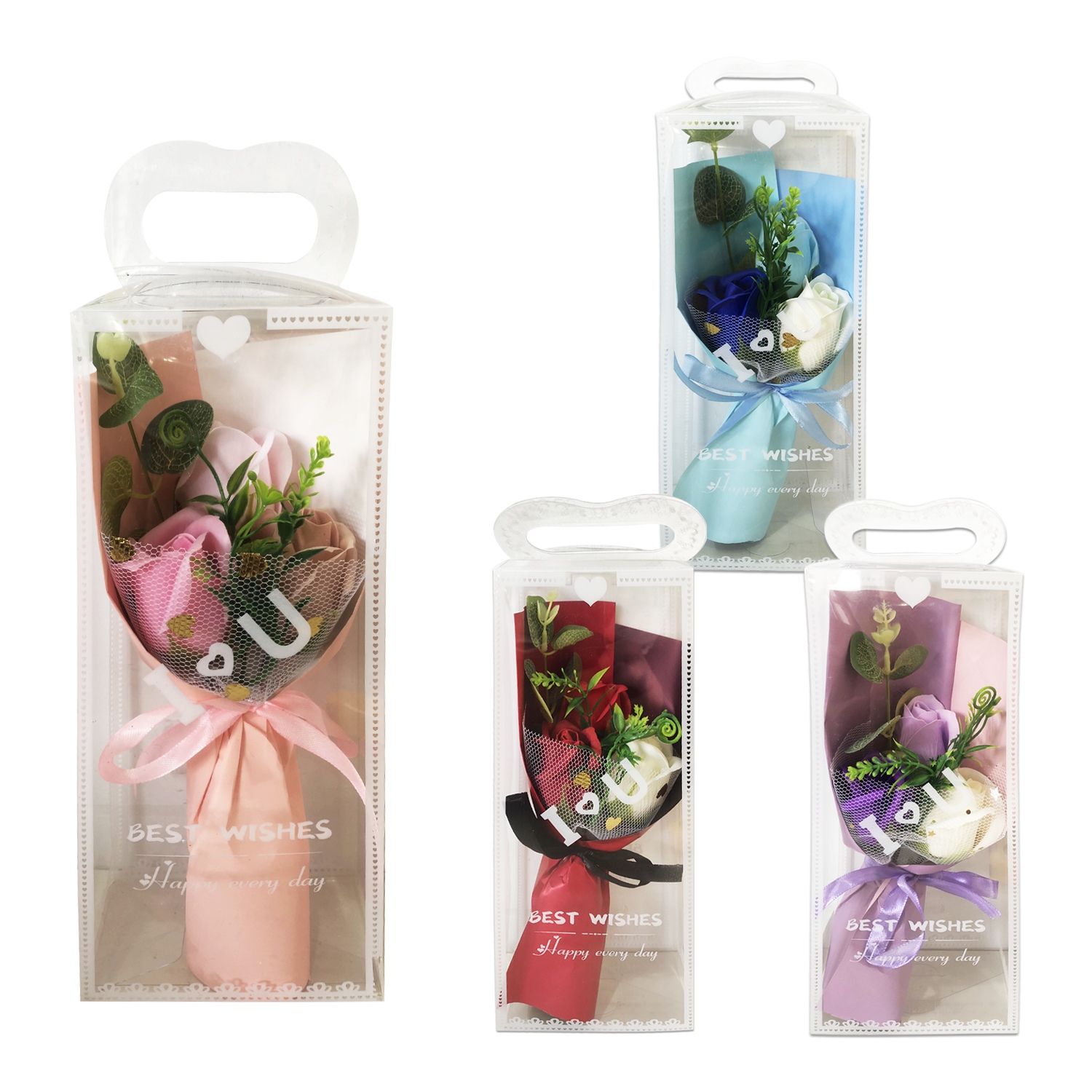 RAMO ROSAS FELIZ DIA EN ACETATO (CJX10):