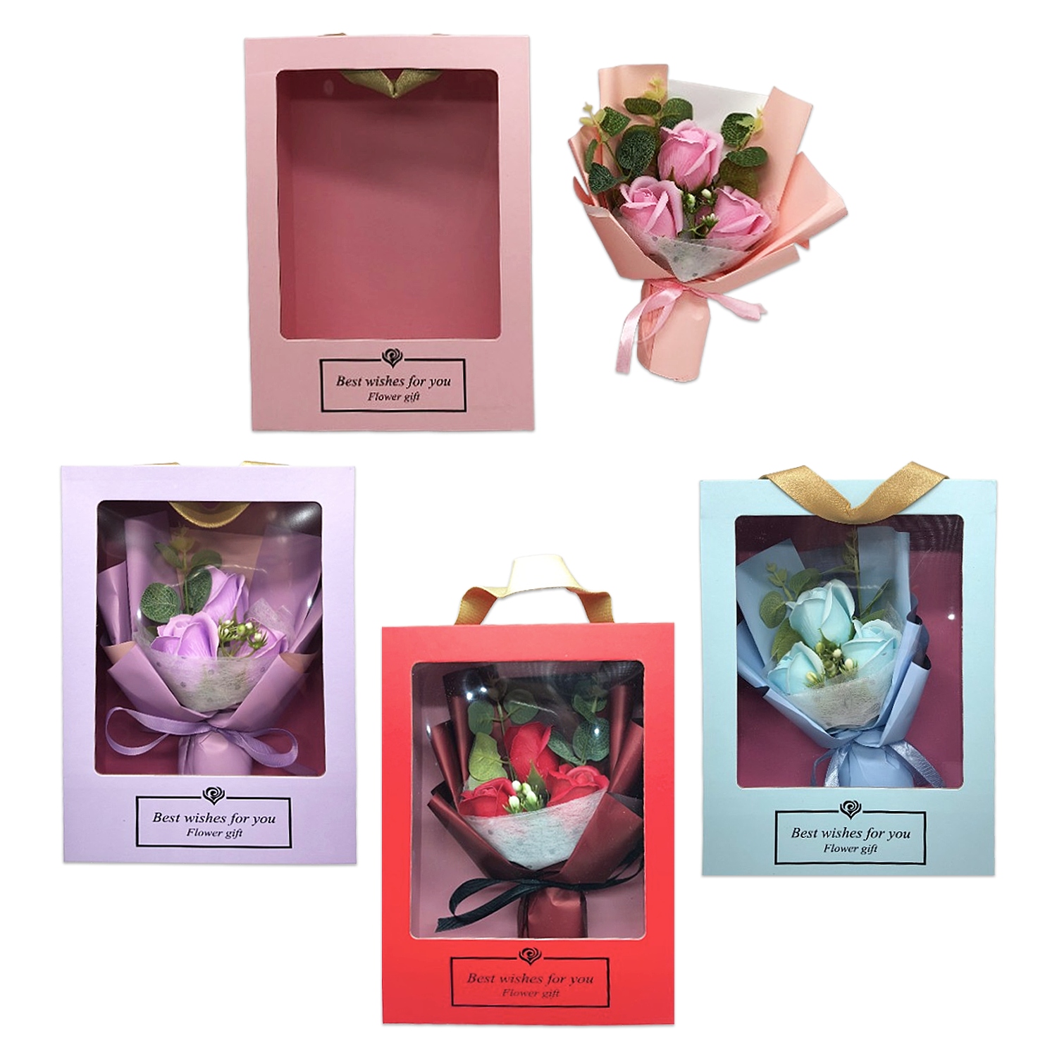 RAMO ROSAS FELIZ DIA EN CAJA: