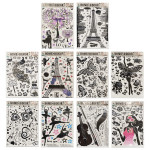 STICKER ADESIVO NEGRO (PQTX12)