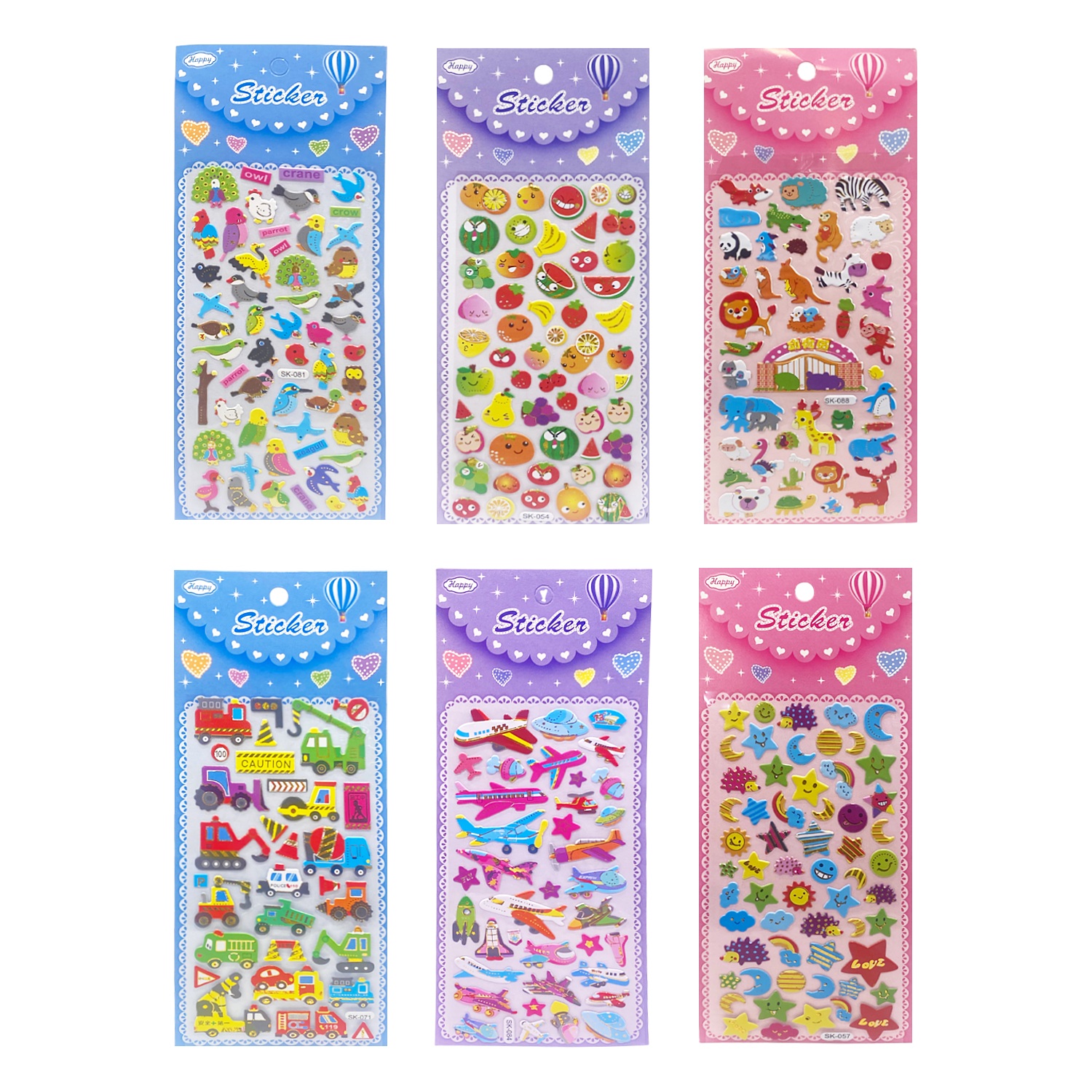 STICKER INFANTIL MOTIVOS (PQTX20)