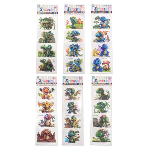 STICKER INFANTIL DINOSAURIO X4 (PQTX12)