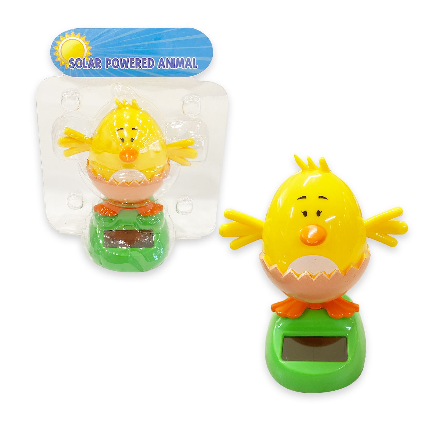 ADORNO SOLAR POLLO CON MOVIMIENTO