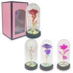 ROSA BRILLANTE ENCAPSULADA CON LUZ: