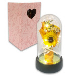 RAMO GIRASOL ENCAPSULADO CON LUZ