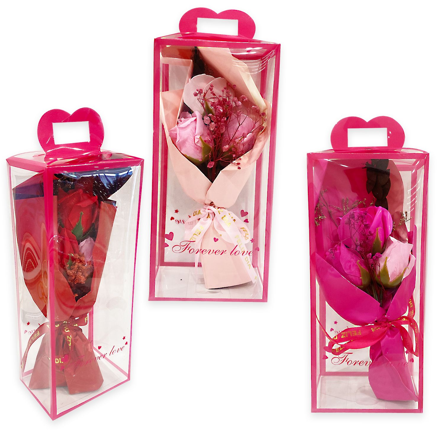 RAMO ROSAS FELIZ DIA EN ACETATO DESARMADO: