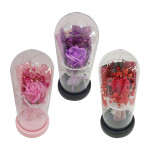 RAMO ROSAS ENCAPSULADAS CON LUZ: