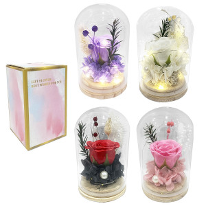 ROSA ENCAPSULADA CON LUZ: