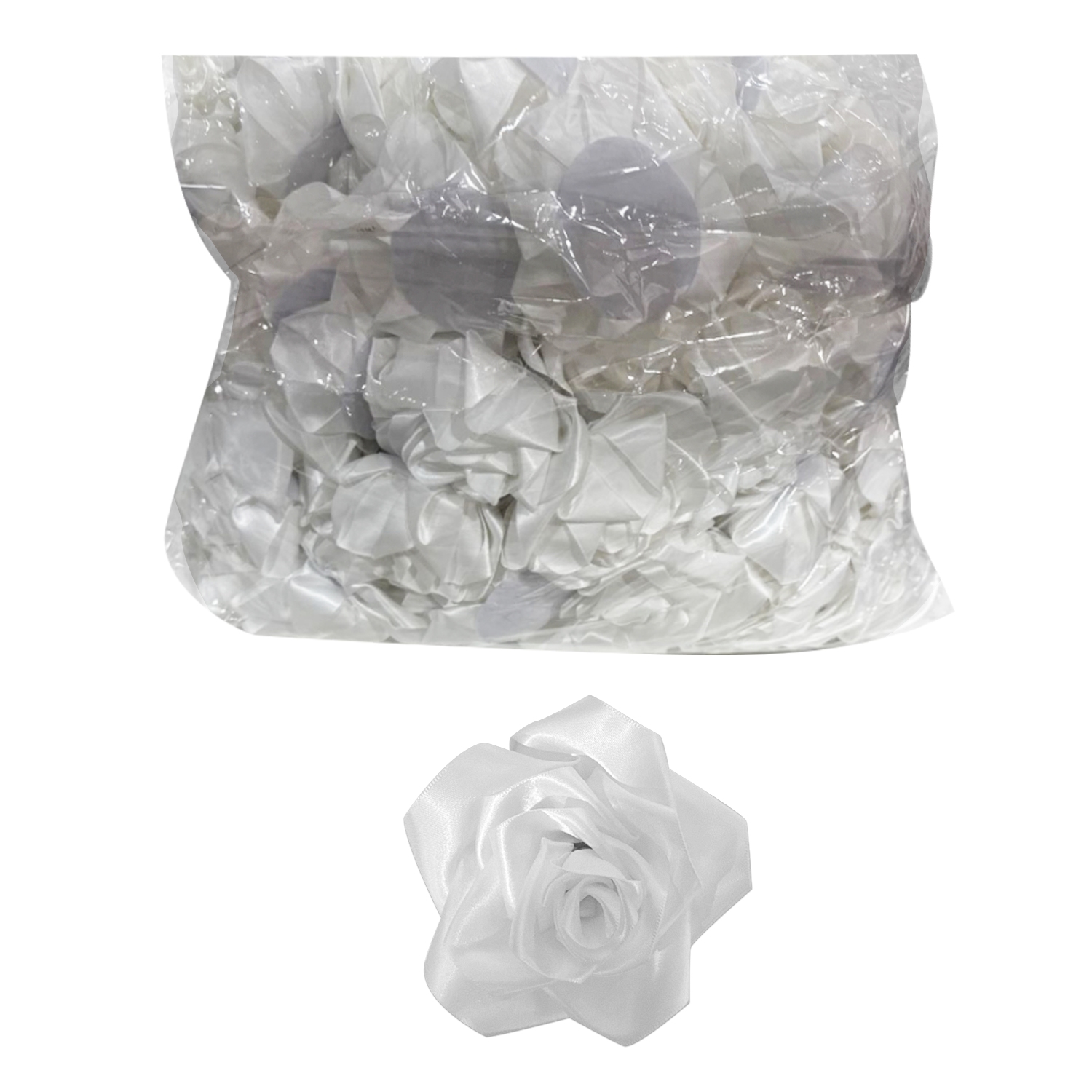 ROSA ETERNA BLANCA DE TELA (PQTX100)