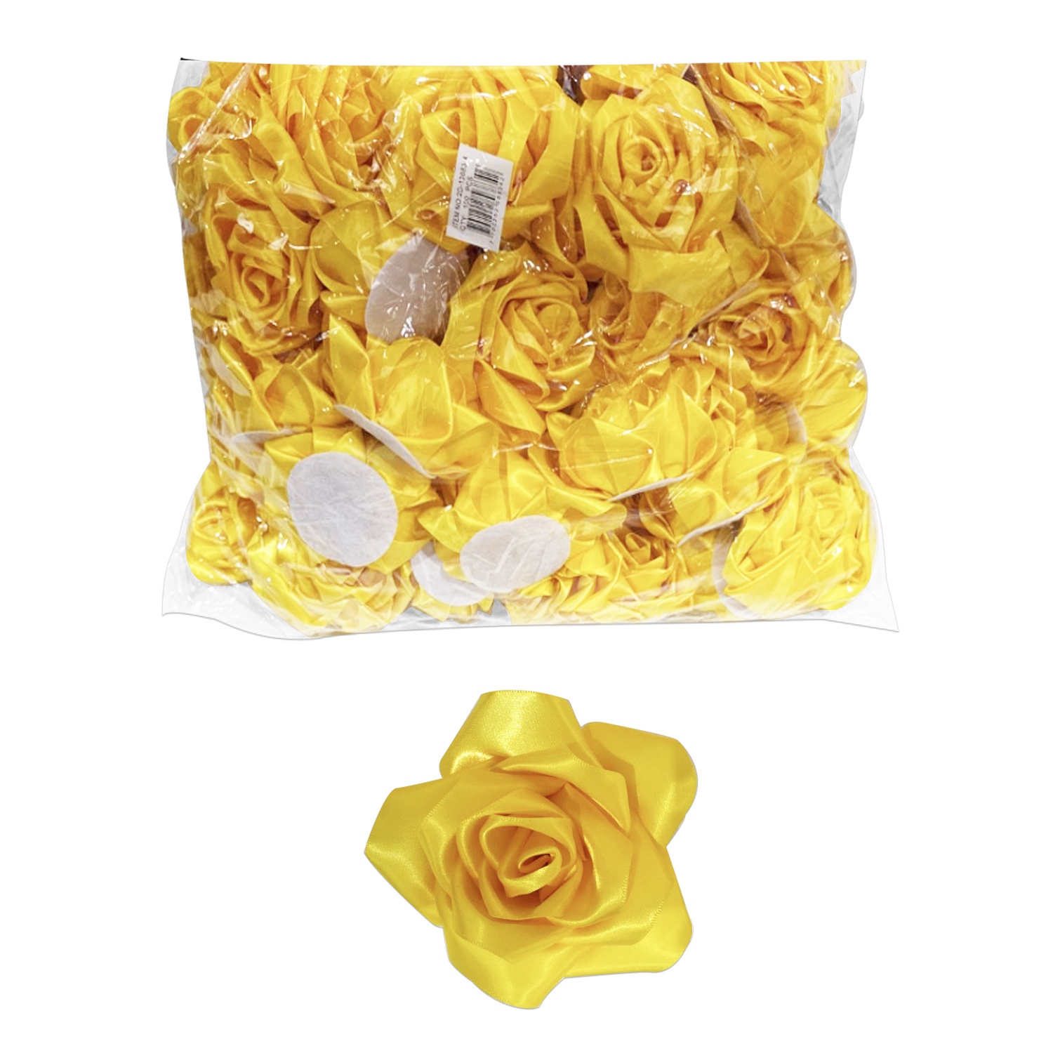 ROSA ETERNA AMARILLA DE TELA  (PQTX100)